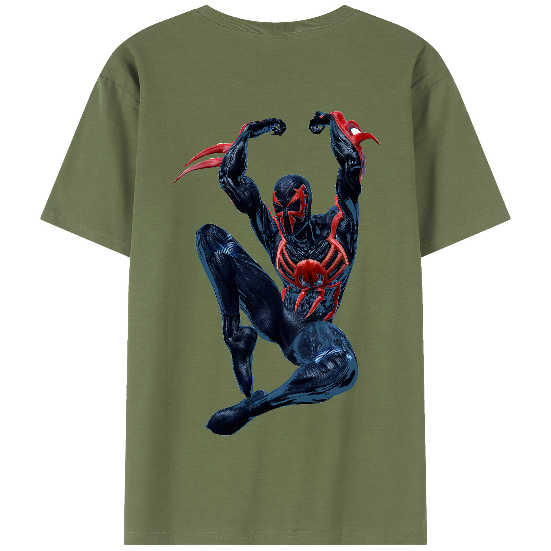 Spider Man スパイダーマン 綿100％半袖Tシャツ（背面プリント）